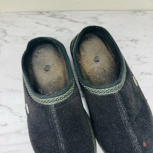 Acorn Black Felt Slippers Men’s Size 11 - Picture 9 of 10